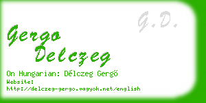 gergo delczeg business card